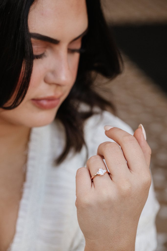 Sarah O The Nakia Emerald Cut Ring