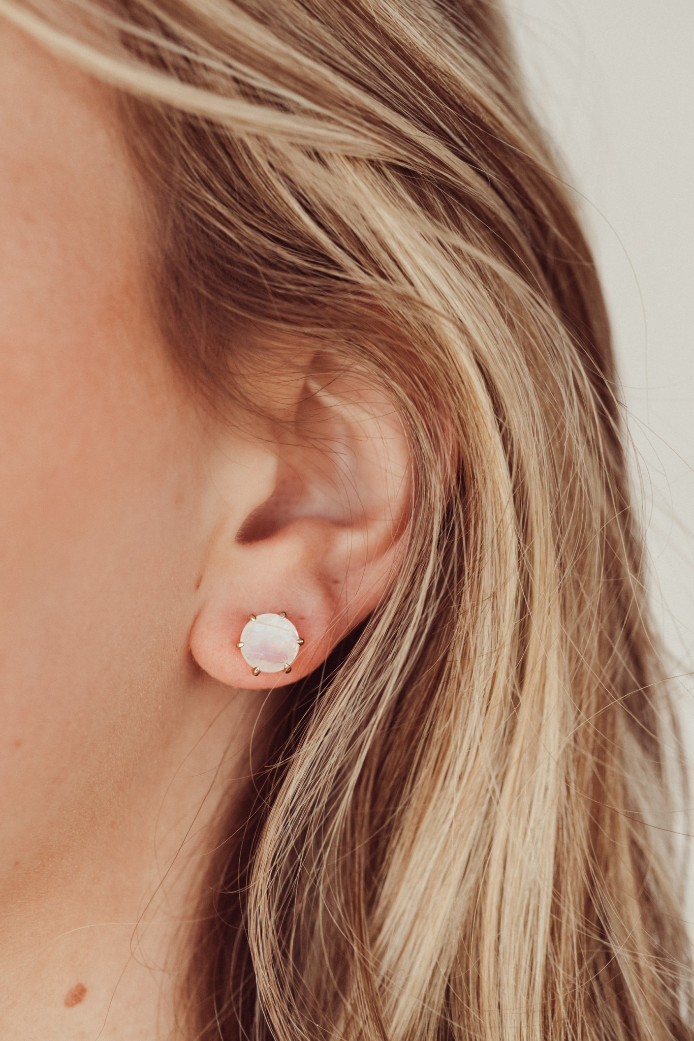 Malachite & Rainbow Moonstone Stud Silver Earring – SILBERUH