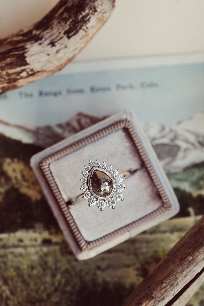 Sarah O The Denali 1.35 ct Pear Rustic Diamond Ring
