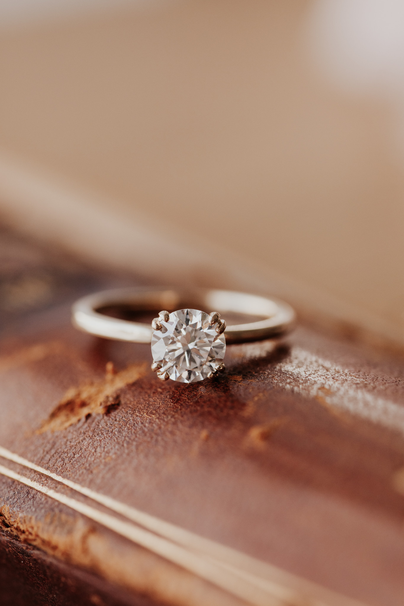 Pear Moissanite Engagement Ring Rose Gold Solitaire Diamond Ring Band | La  More Design