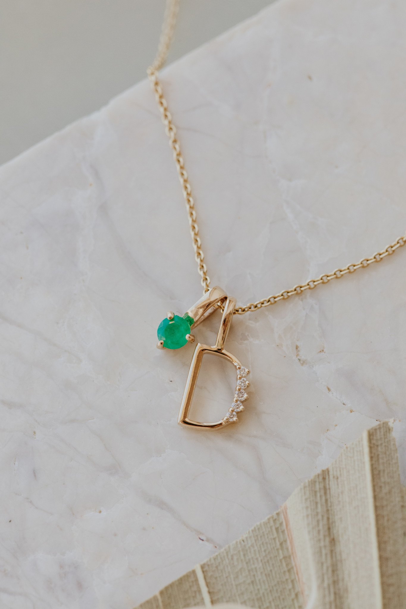 Poise Initial Necklace