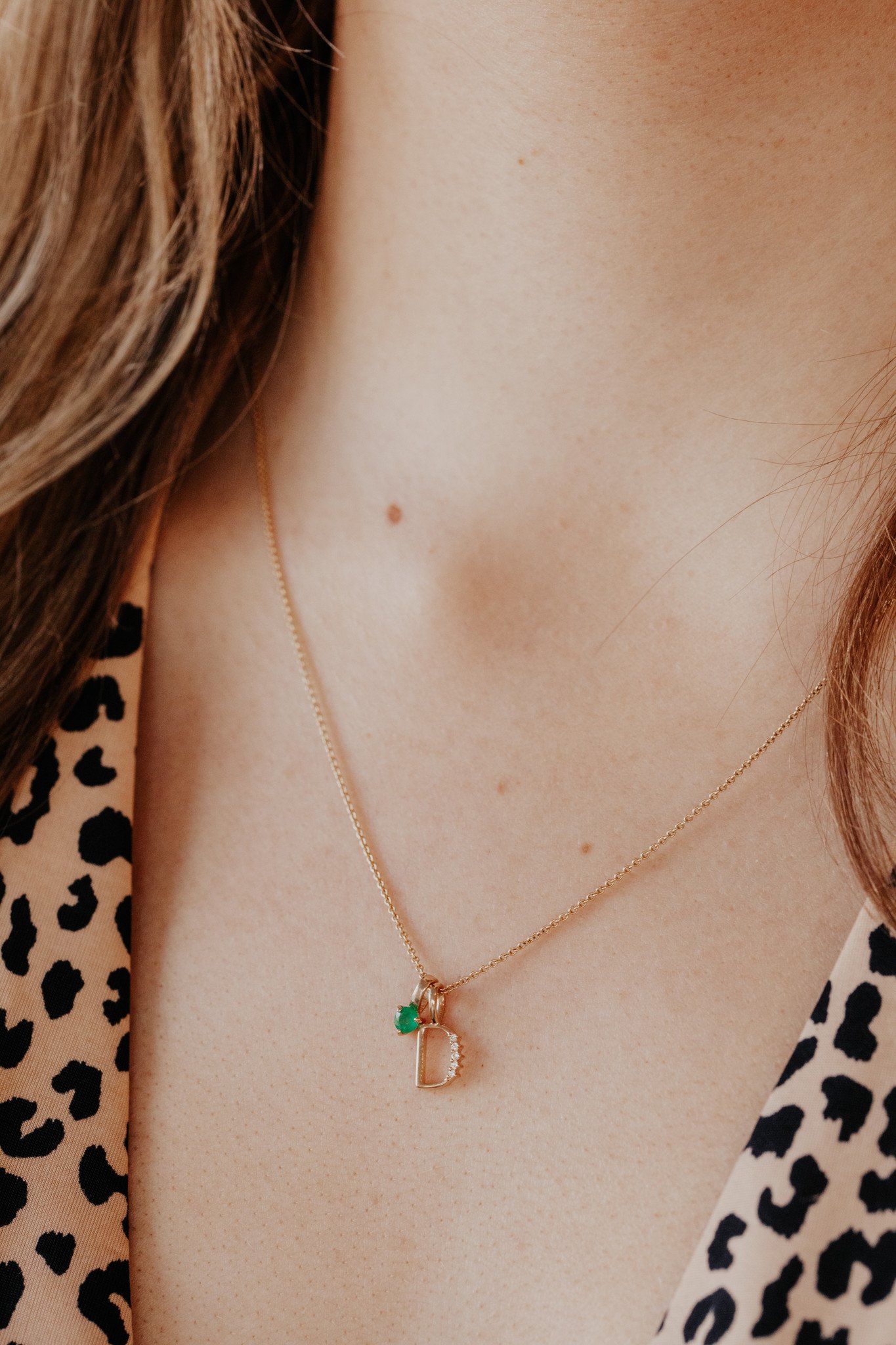 Custom Gemstone Necklace | Caitlyn Minimalist