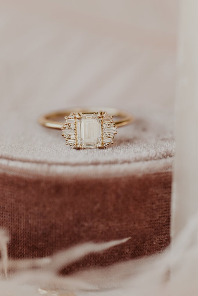 Sarah O The Oxford Emerald Cut Ring