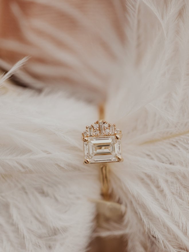 Sarah O The Louie Emerald Cut Ring