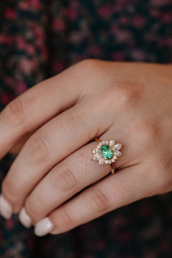 Gold Emerald Ring