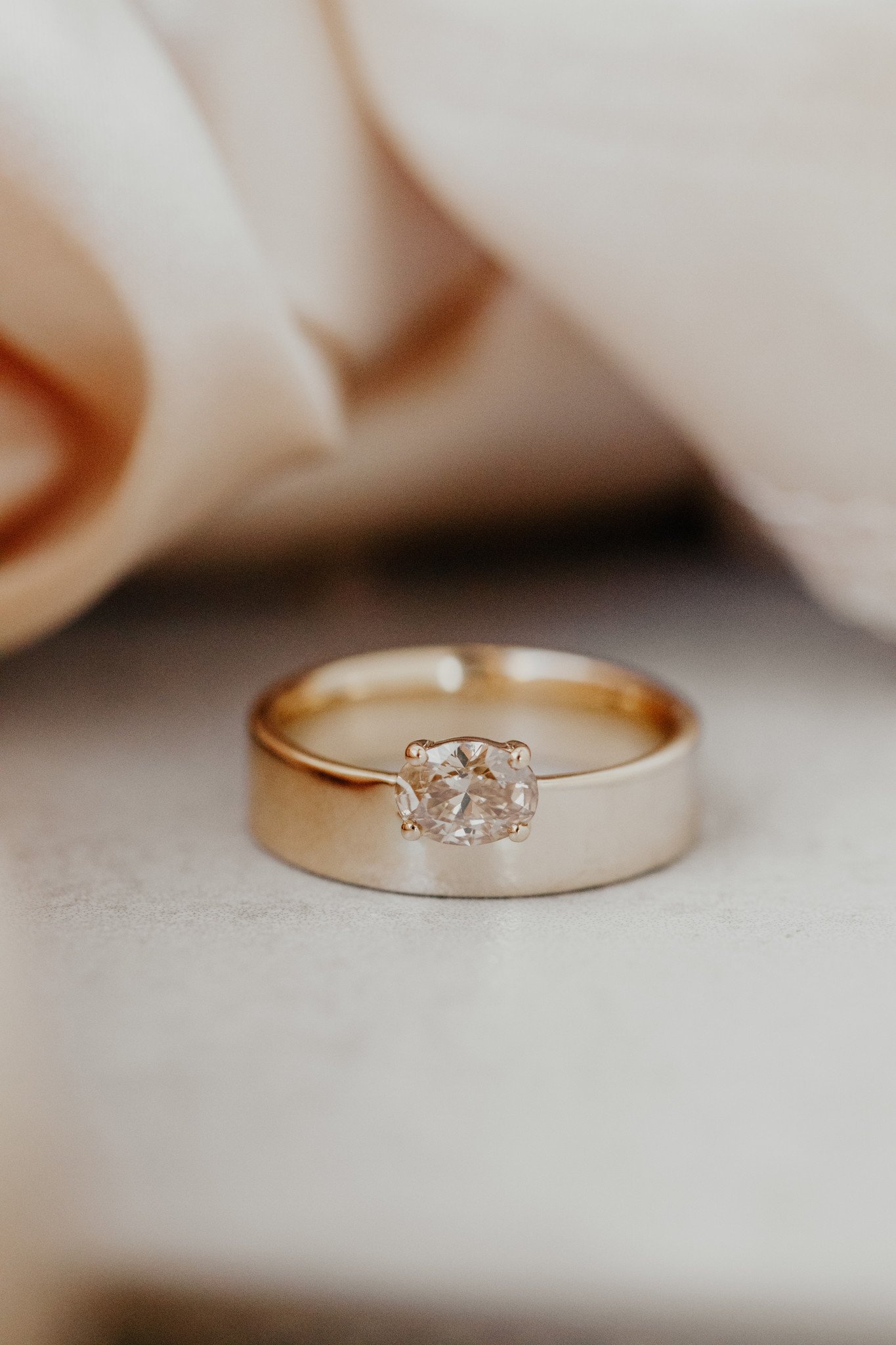 Champagne Diamond Engagement Rings | Unique Gold Rings 6.75 US