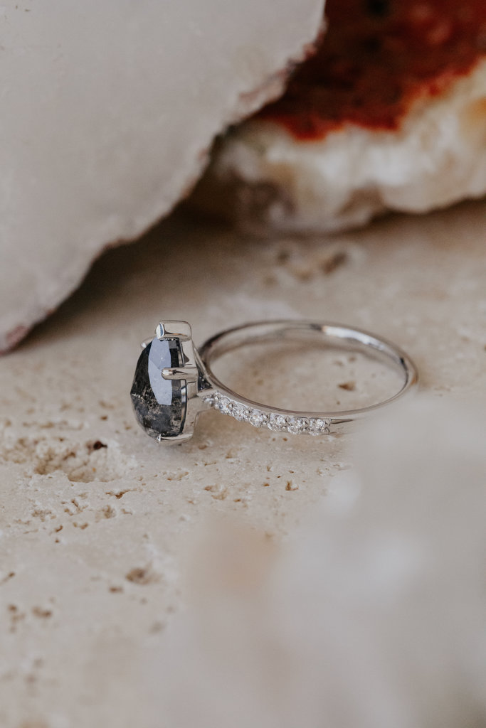 Sarah O The Halley 2.40 ct Pear Galaxy Diamond Ring