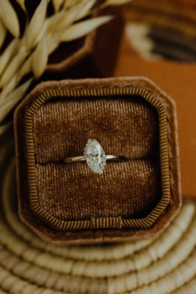 Sarah O The Sage Marquise Ring