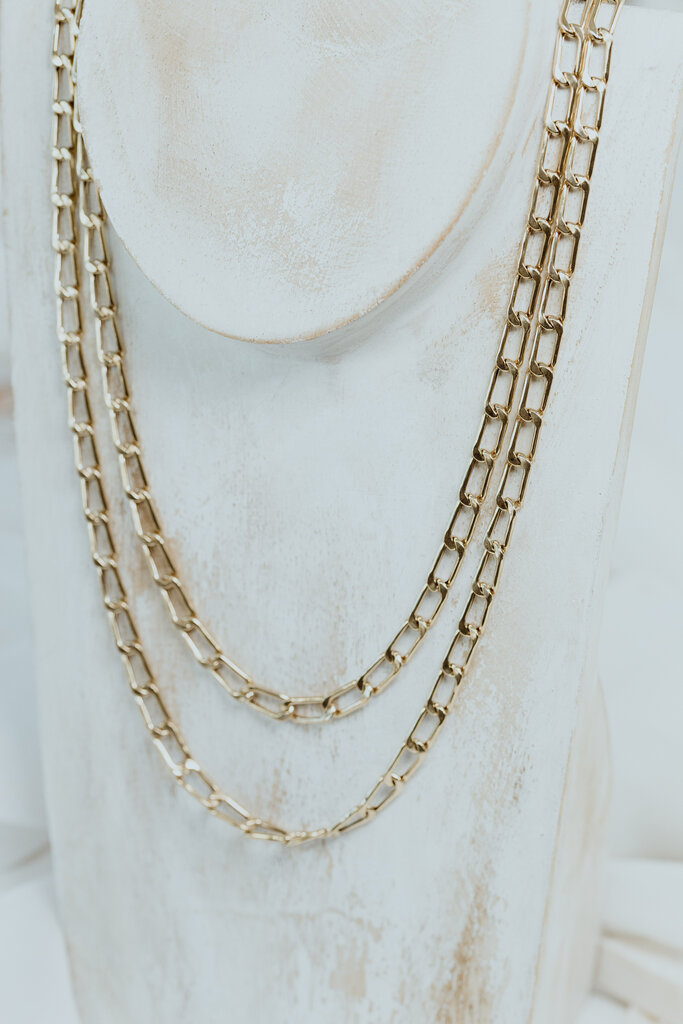 Sarah O Flat Large Link Chain Necklace