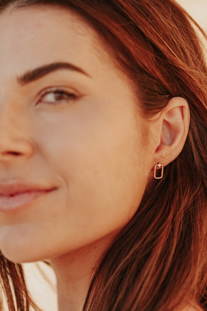 Sarah O The Tulum Diamond and Gold Earrings