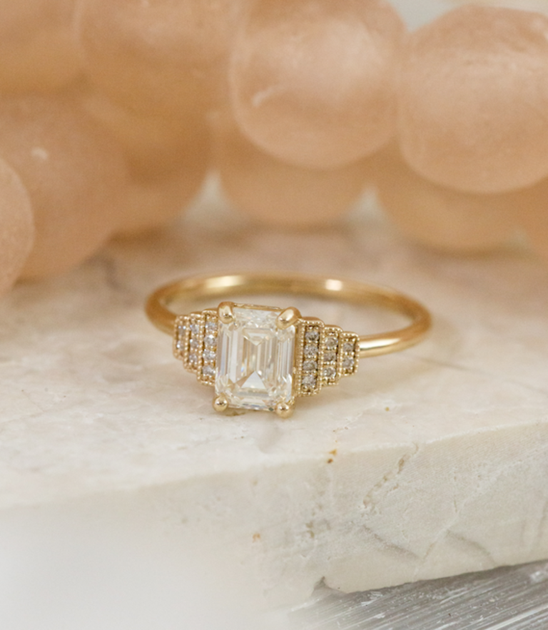 Sarah O The Roman Emerald Cut Ring