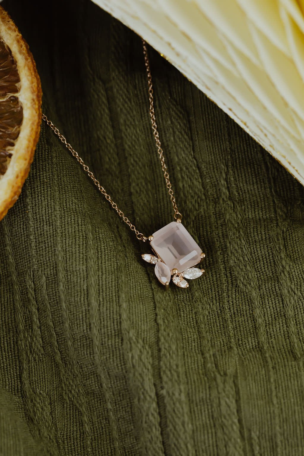 Buy Emerald Cut Diamond Necklace, Diamond Baguette Necklace, Baguette Diamond  Pendant, 18K White Gold Diamond Solitaire Necklace Online in India - Etsy