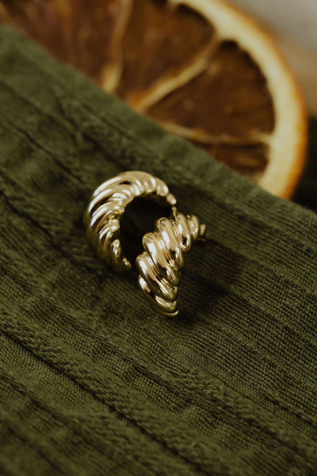 trendor Earrings Half Hoop Gold-Plated 925 Silver ⌀ 20 mm 15925 • uhrcenter