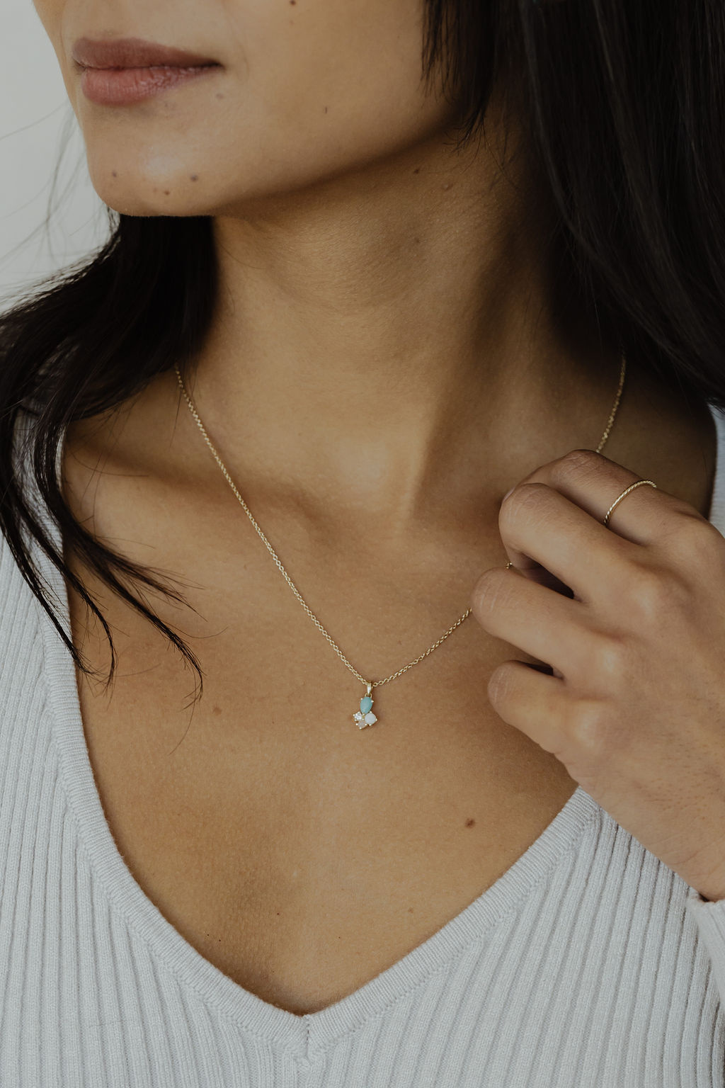 Yes, Please! Womens Lab Created Champagne Sapphire 14K Rose Gold Over  Silver Pendant Necklace