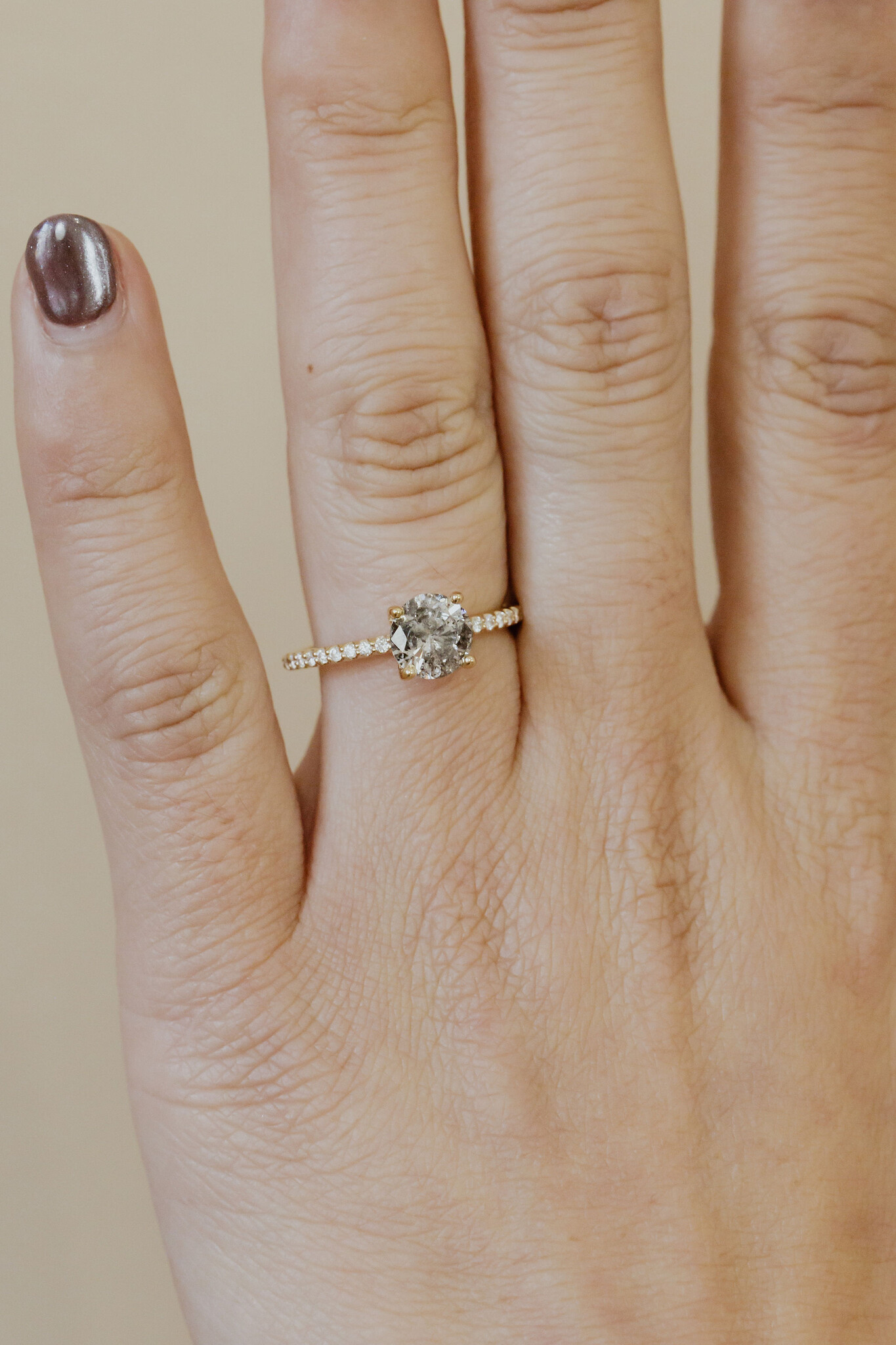 The Jenna 1.21 ct Round Brilliant Galaxy Diamond Ring Sarah O