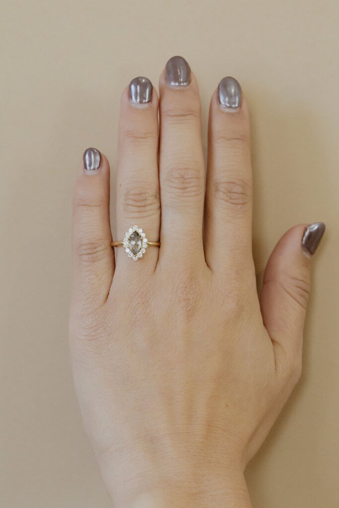 Sarah O The Nova 1.30 ct Marquise Galaxy Diamond Ring