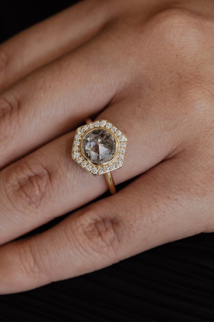 Sarah O The Calisto 2.24 ct Round Galaxy Diamond Ring