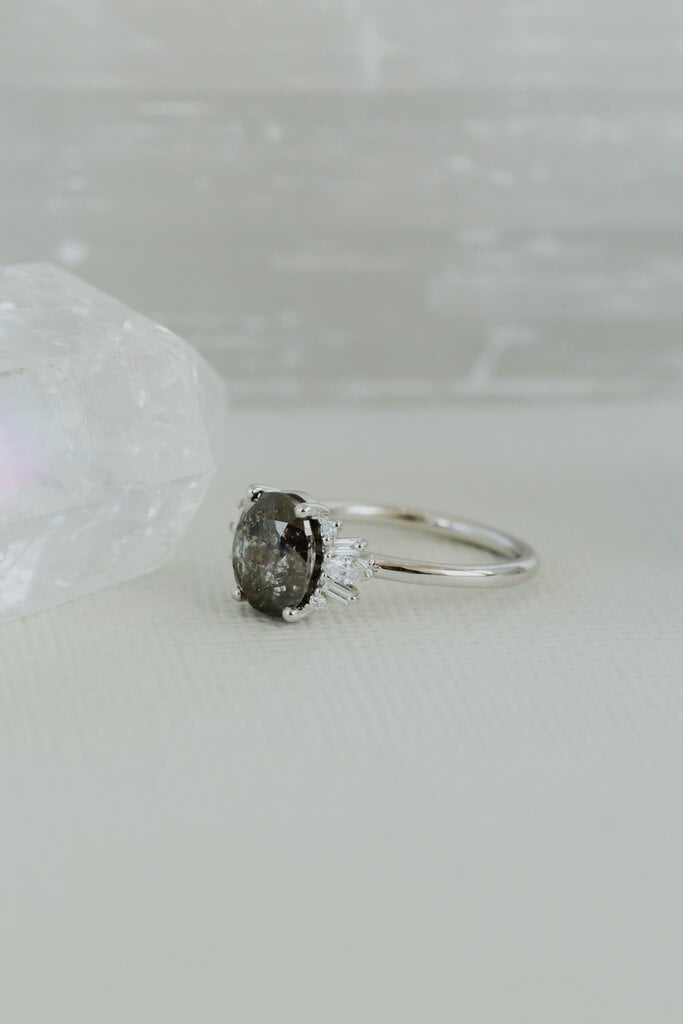 Sarah O The Aquila 2.48 ct Cushion Galaxy Diamond Ring