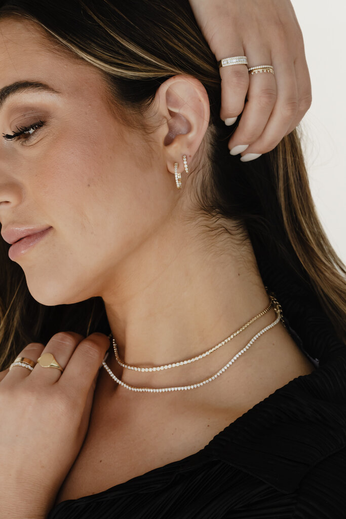 Sarah O Bezel 1.60 ct Diamond Tennis Necklace