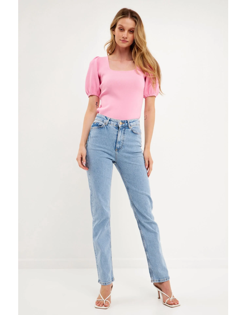 ENDLESS ROSE ENDLESS ROSE SQUARE NECK TOP