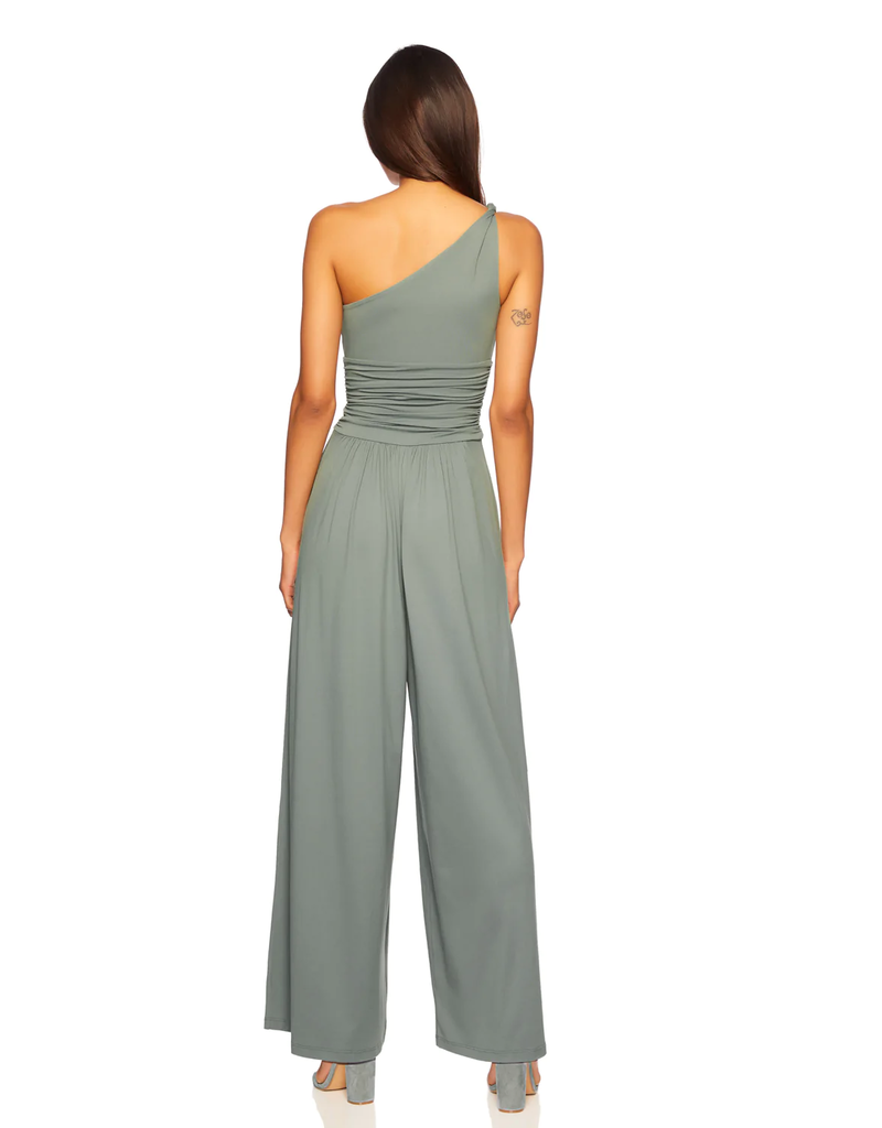 SUSANA MONACO SUSANA MONACO TWIST SHOULDER JUMPSUIT