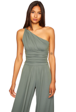 SUSANA MONACO SUSANA MONACO TWIST SHOULDER JUMPSUIT