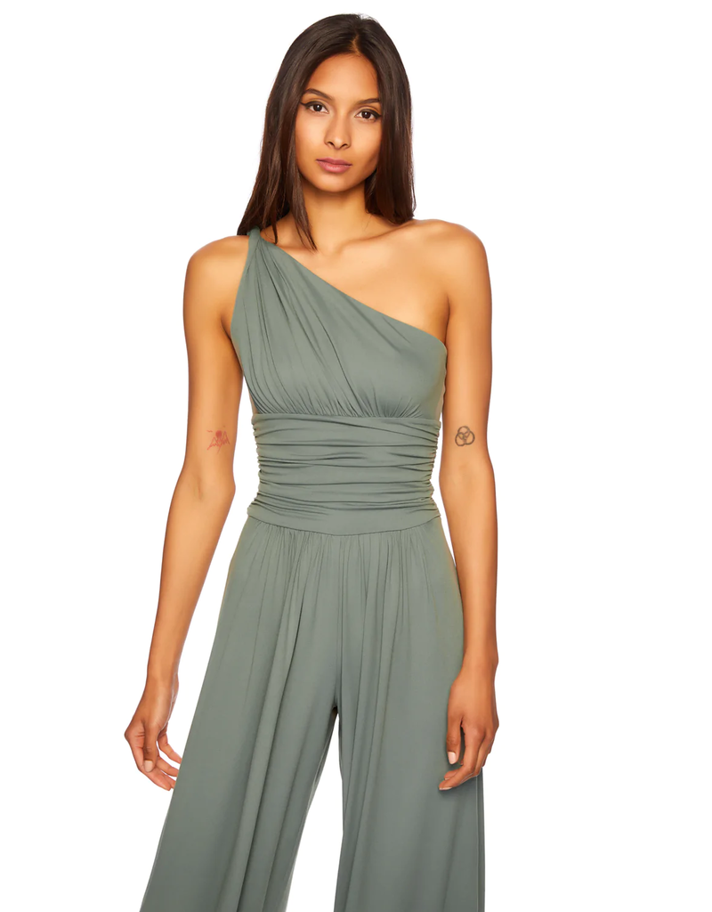 SUSANA MONACO SUSANA MONACO TWIST SHOULDER JUMPSUIT