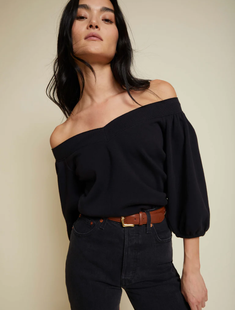 NATION NATION ODETTA OFF THE SHOULDER TOP