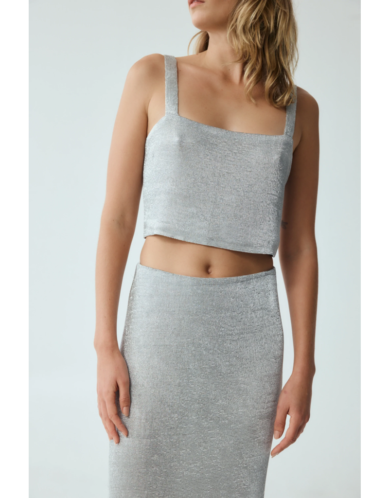 THIRD FORM THIRD FORM METAL KNIT CROP