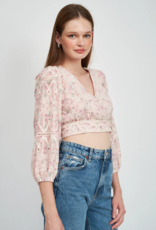 EN SAISON EN SAISON CHIFFON TIE TOP