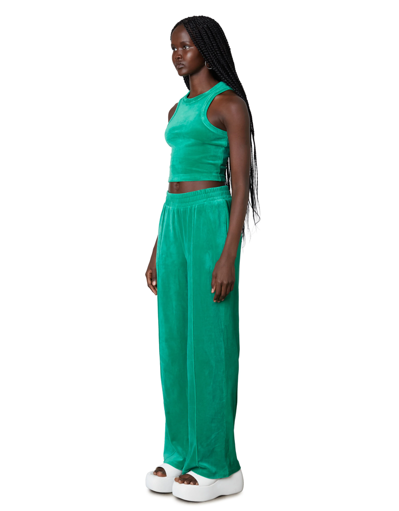 NIA NIA VELOUR WIDE LEG PANT