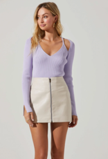 ASTR ASTR PURPLE LOVE TOP