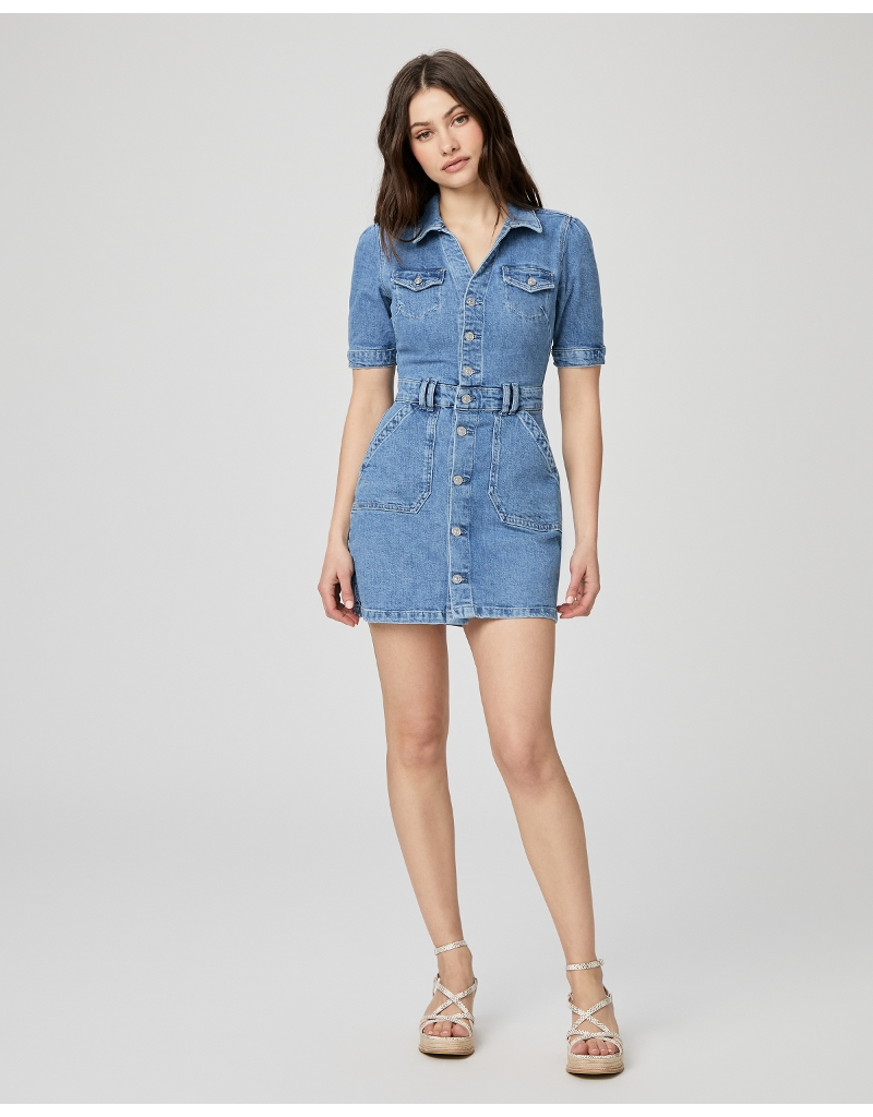 PAIGE PAIGE MAYSLIE DENIM DRESS