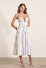 Mon Renn MON RENN LAZE STRIPE MIDI DRESS