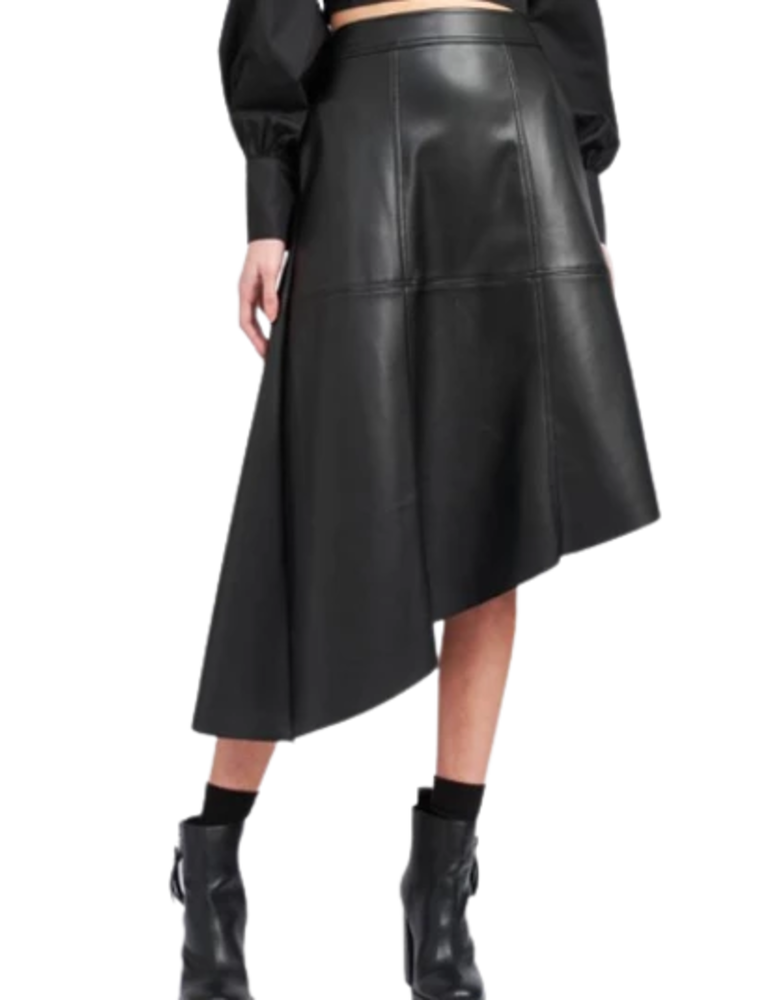 EN SAISON EN SAISON LEATHER SKIRT