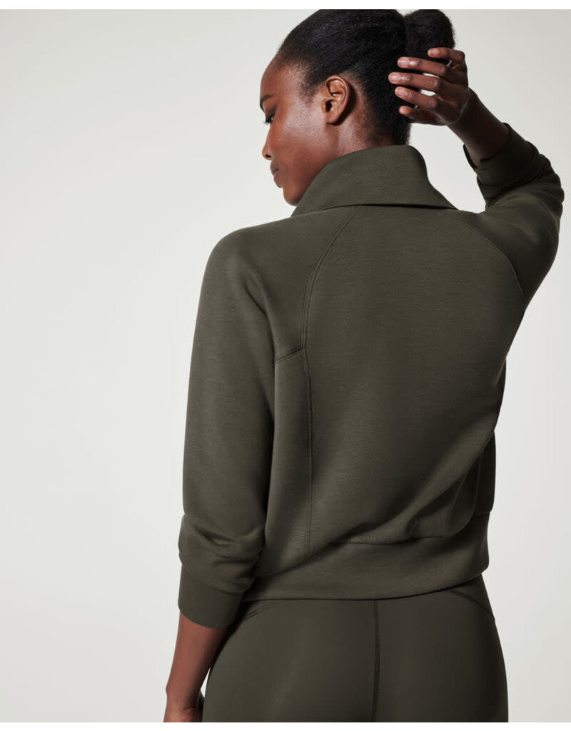 SPANX SPANX AIR ESSENTIALS HALF ZIP SWEATER