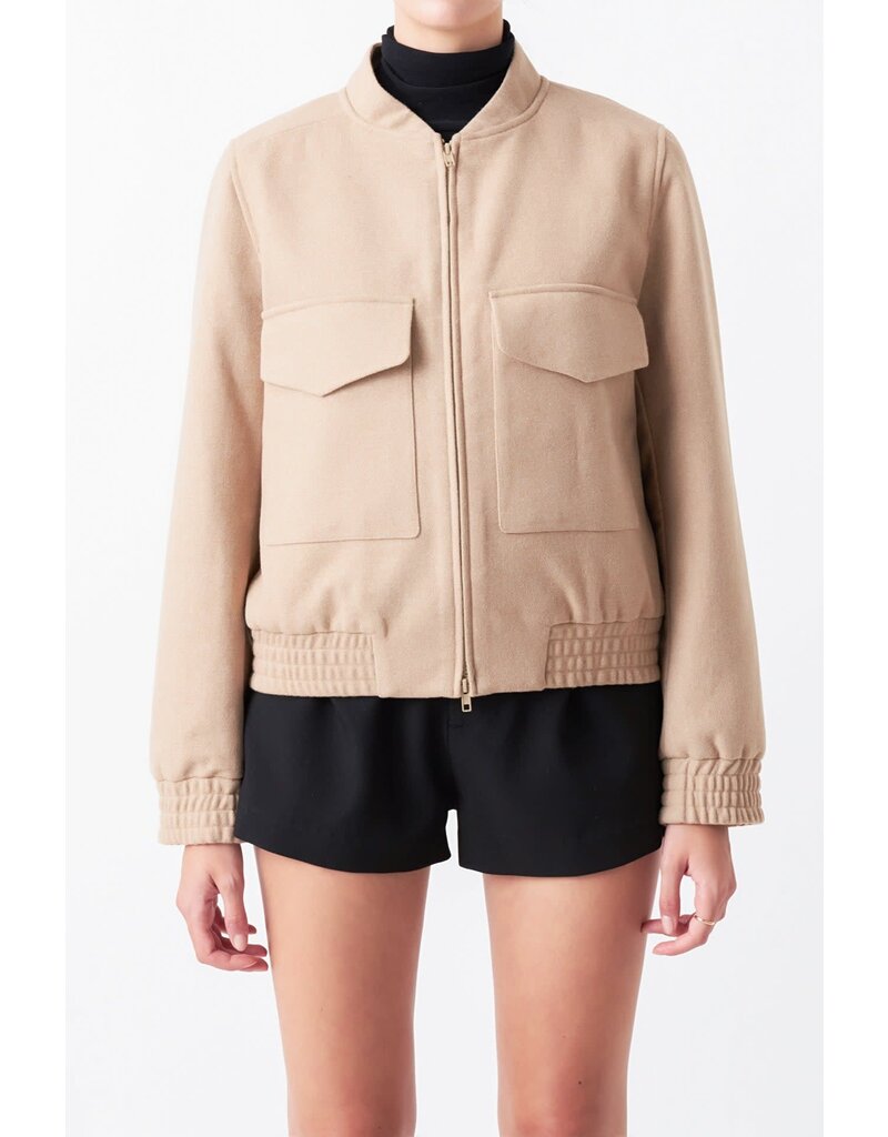 ENGLISH FACTORY ENGLISH FACTORY WOOL BOMBER JACKET