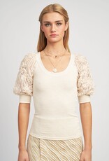 EN SAISON EN SAISON CROCHET KNIT TOP