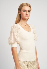 EN SAISON EN SAISON CROCHET KNIT TOP