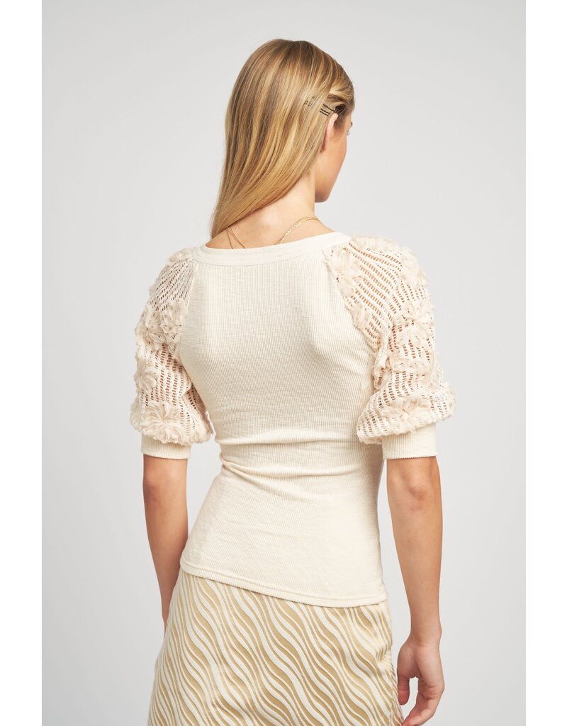 EN SAISON EN SAISON CROCHET KNIT TOP