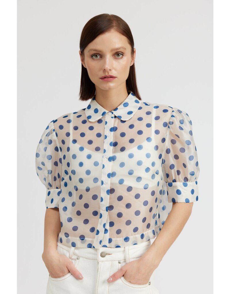 EN SAISON EN SAISON SLV POLKA DOT TOP