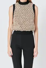 ENDLESS ROSE ENDLESS ROSE TWEED VEST