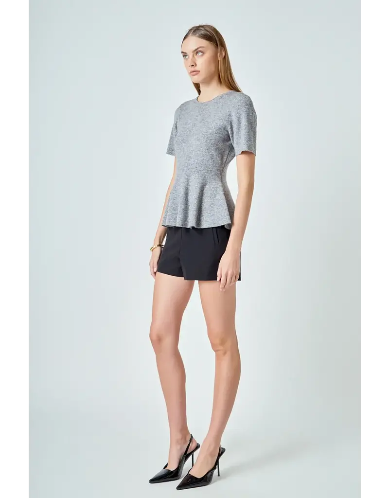 ENDLESS ROSE ENDLESS ROSE PEPLUM TOP