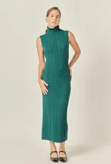 ENGLISH FACTORY ENGLISH FACTORY CABLE KNIT DRESS