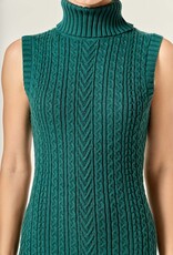 ENGLISH FACTORY ENGLISH FACTORY CABLE KNIT DRESS