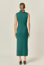 ENGLISH FACTORY ENGLISH FACTORY CABLE KNIT DRESS