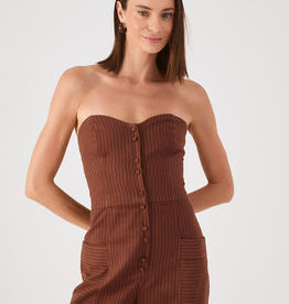 DRESS TO DRESS TO  PINSTRIPE JUMPSUIT