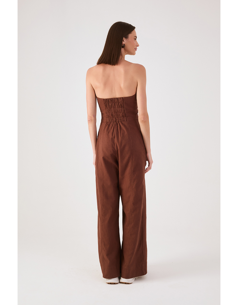 DRESS TO DRESS TO  PINSTRIPE JUMPSUIT