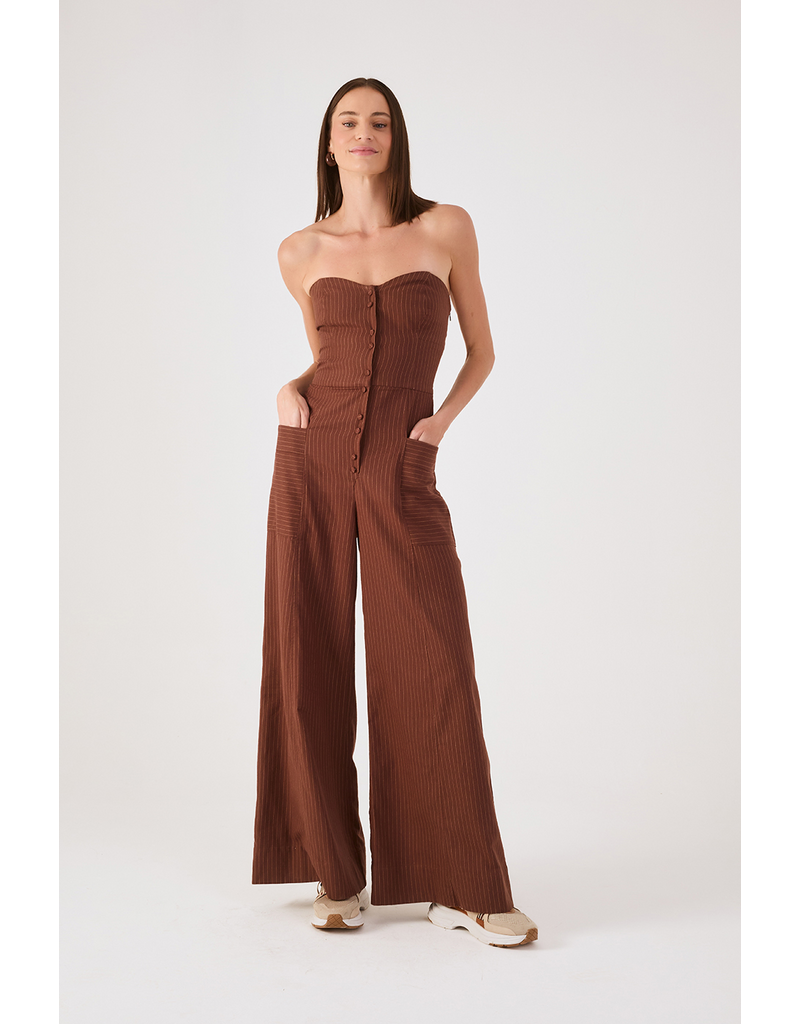 DRESS TO DRESS TO  PINSTRIPE JUMPSUIT