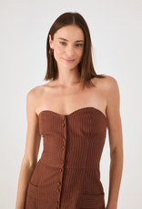 DRESS TO DRESS TO  PINSTRIPE JUMPSUIT